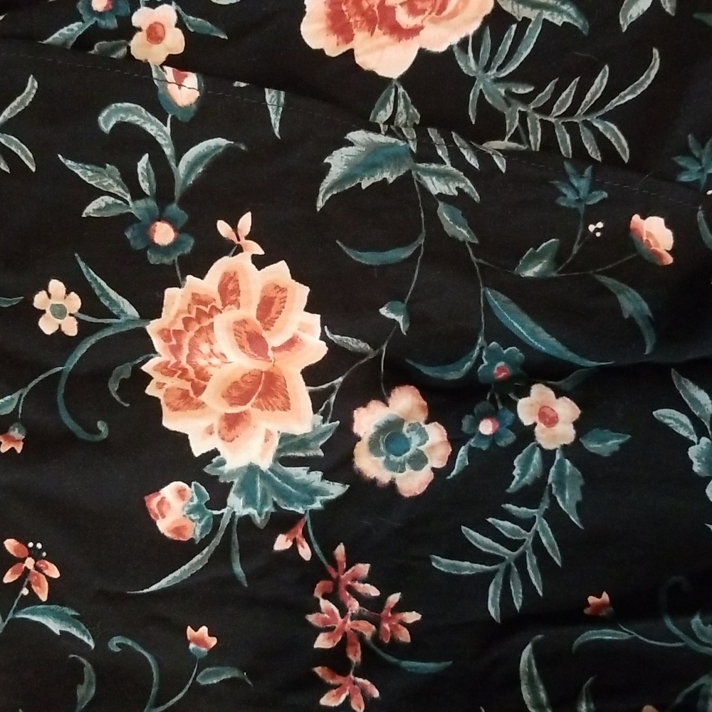 Faux Wrap Rose Maxi Skirt - Picture 3 of 7